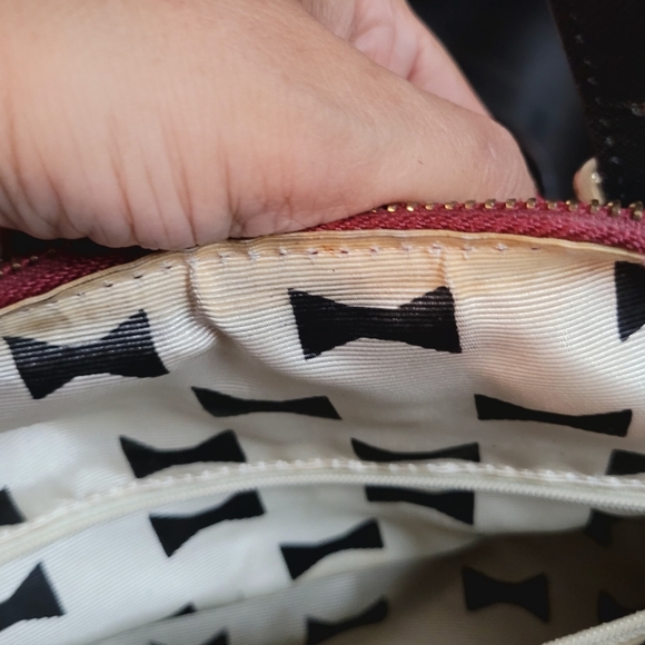 Kate spade Bag.. cherry and black color . In like new condition. NO Call outs - Picture 11 of 14